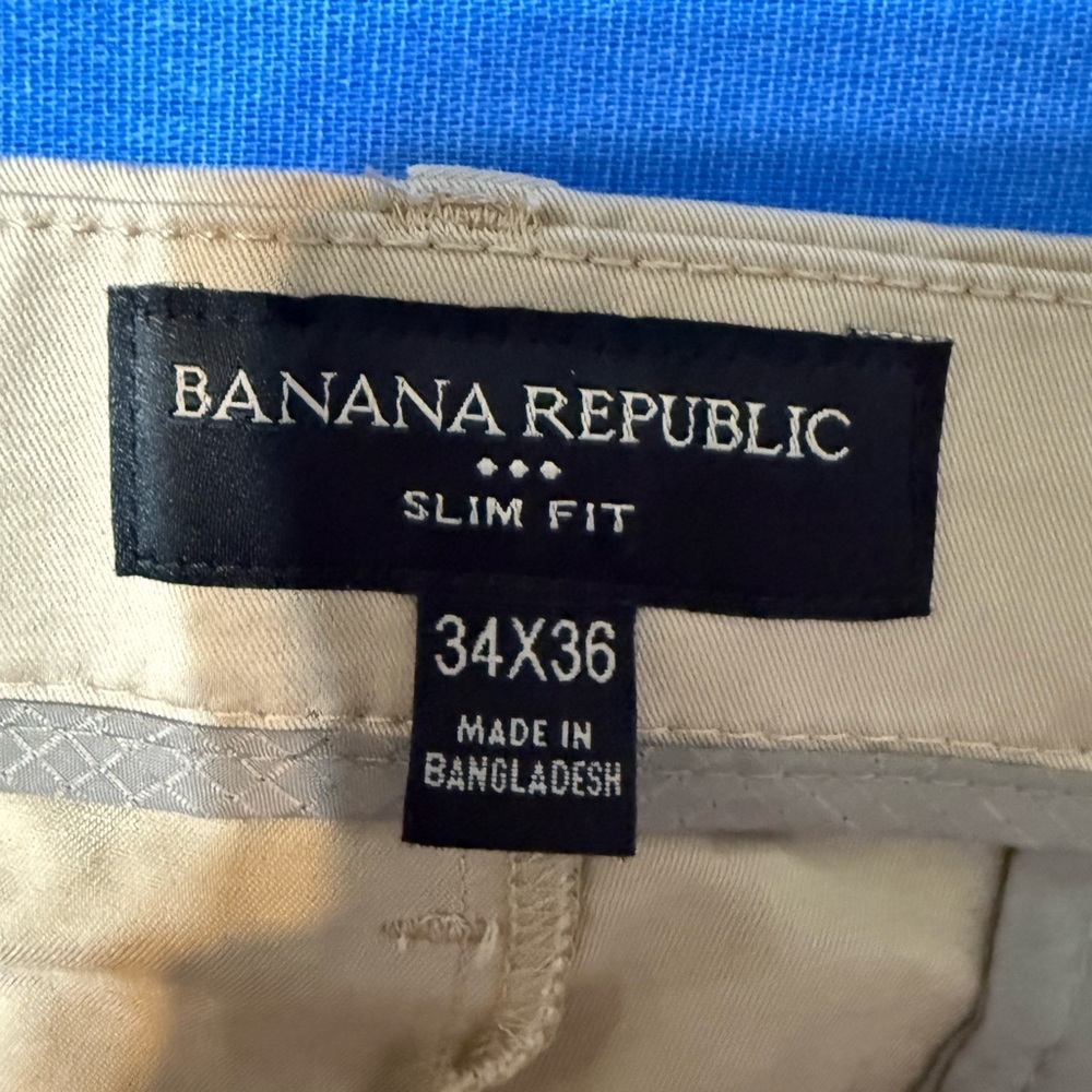 Banana Republic Womens Pants Slim Fit Black Dress Pants size 34 - Picture 3 of 5